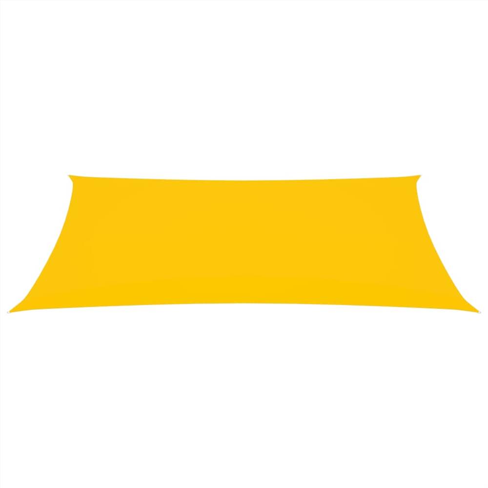 Sunshade Sail Oxford Fabric Rectangular 4x7 m Yellow