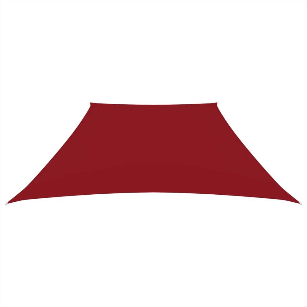 Sunshade Sail Oxford Fabric Trapezium 4/5x3 m Red
