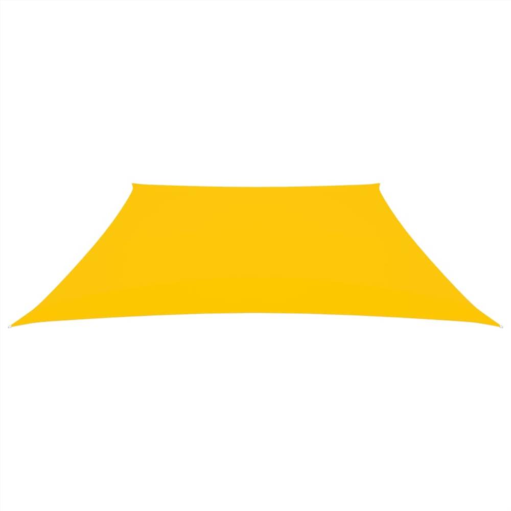 Sunshade Sail Oxford Fabric Trapezium 4/5x3 m Yellow