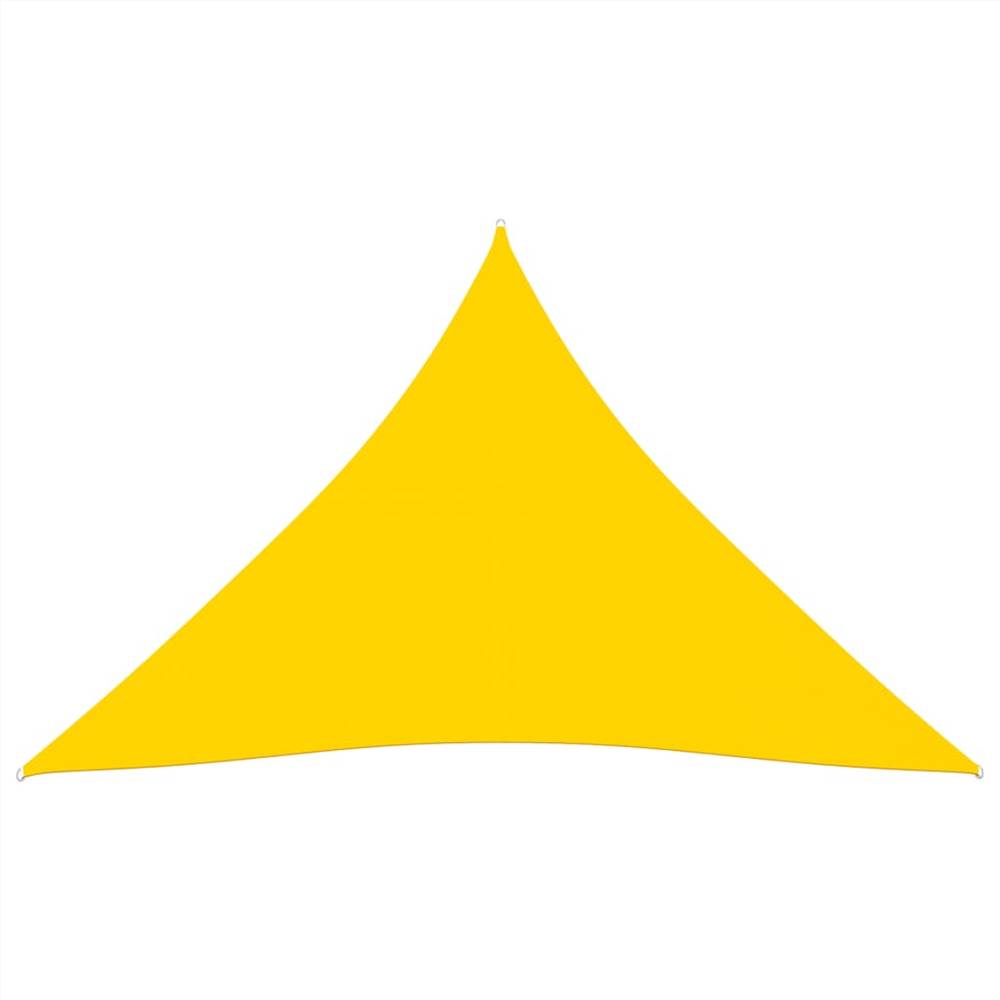Sunshade Sail Oxford Fabric Triangular 5x7x7 m Yellow