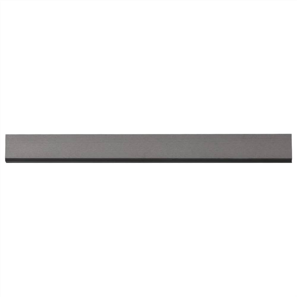 Wall Cladding Panels 8 pcs Grey 170x15 cm WPC