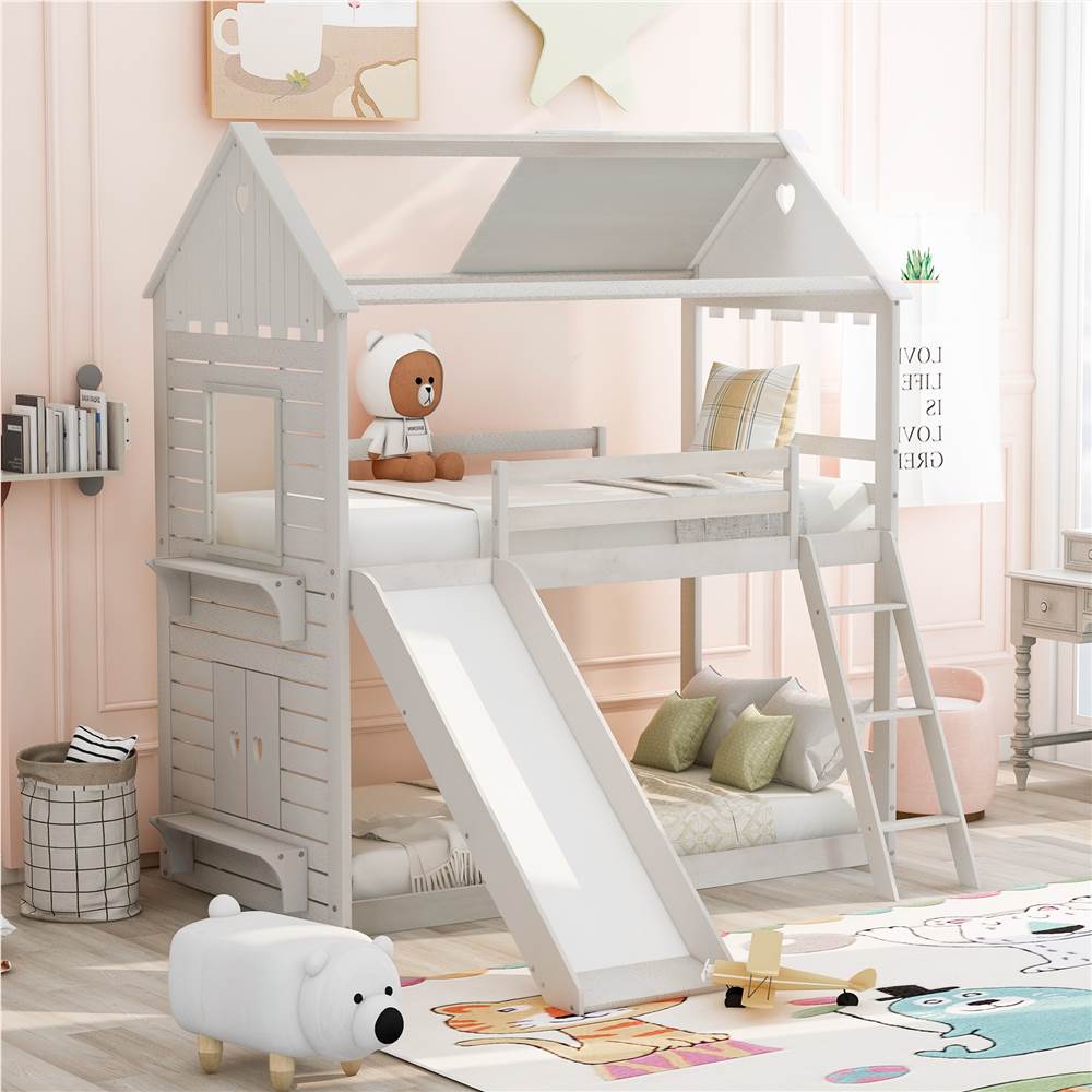 twin-size-house-bed-with-slats-and-fences-montessori-bed-etsy-kinder-bett-kinderbett