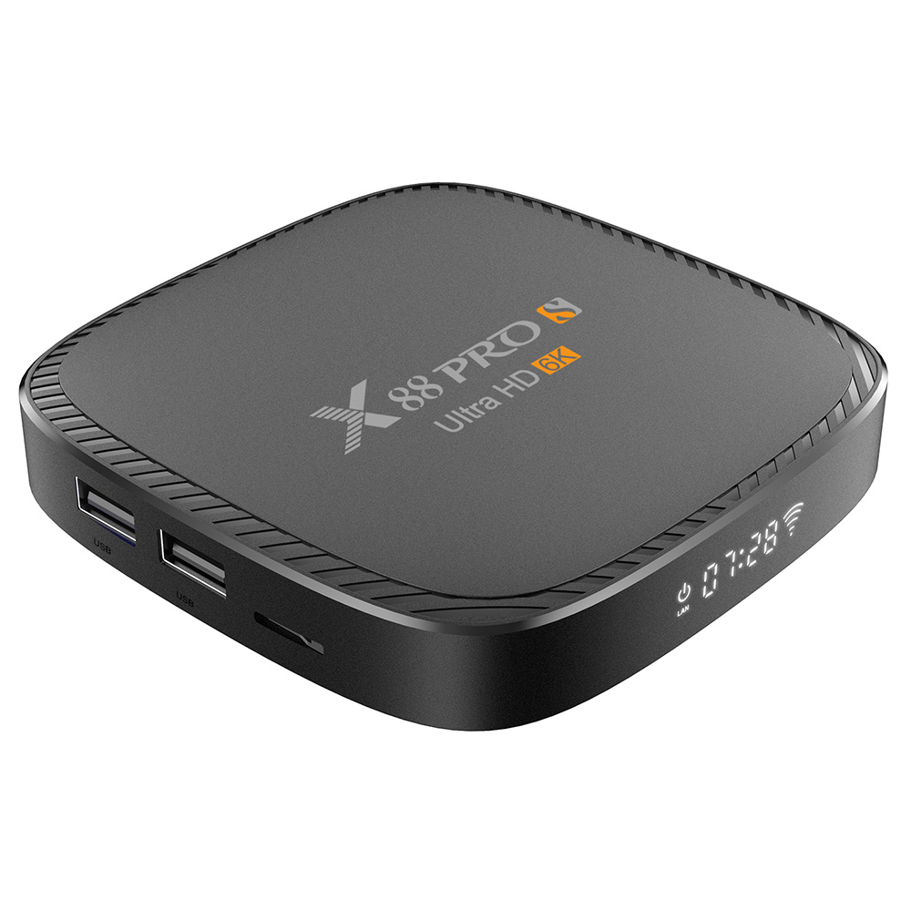 X88 PRO S 4GB RAM 64 ROM Android 10.0 TV Box,Allwinner H616 Quad-Core 64-bit Android Box with 2.4G/5G Dual WiFi 10/100M Ethernet Support H.265/3D/6K Ultra HD/BT 5.0/HDMI 2.0 Smart Box