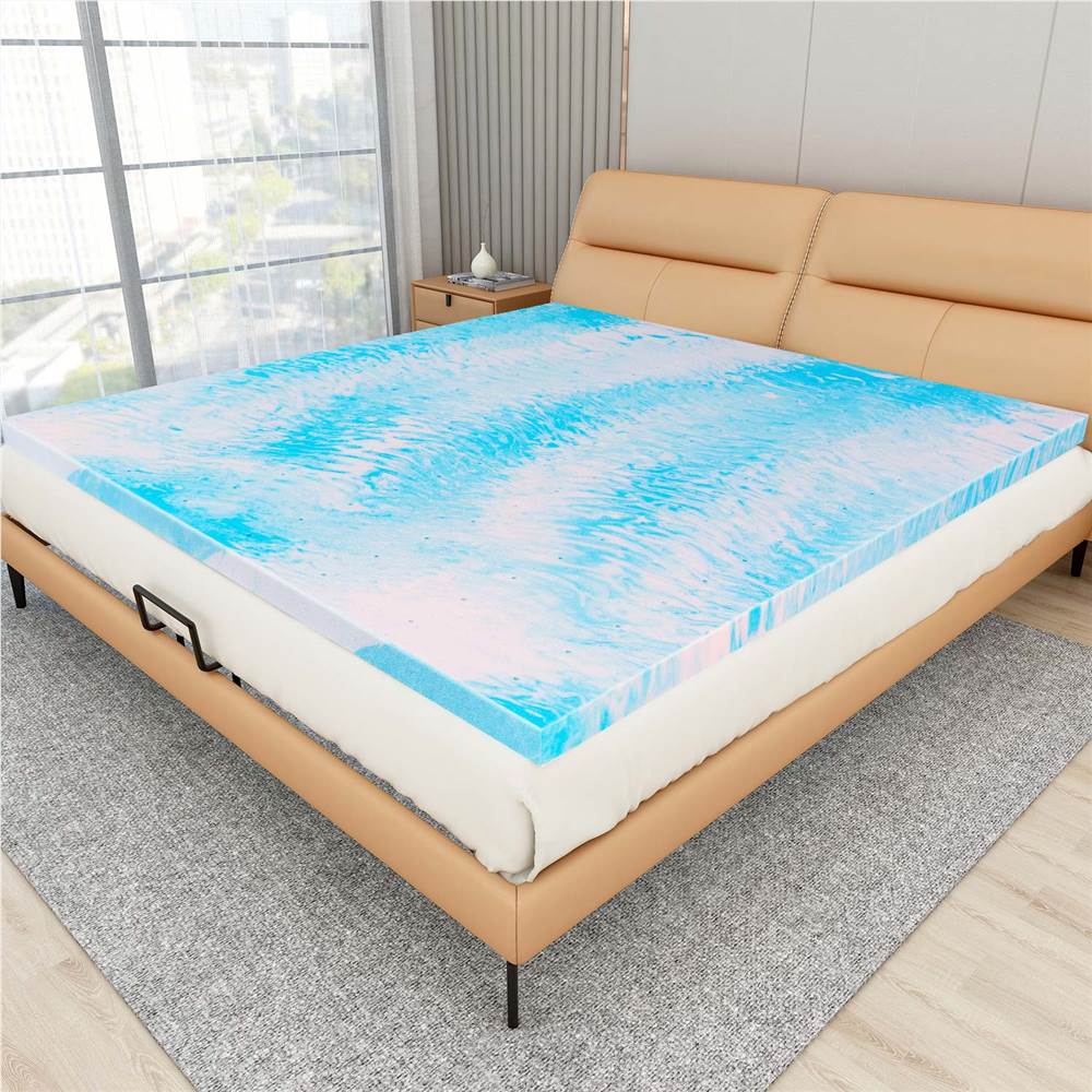 3-Inch Thick Gel Memory Foam Mattress Topper King Size