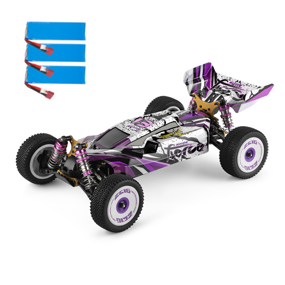 Wltoys 124019 1/12 2.4G 4WD 60km/h Metal Chassis Off-Road RC Car RTR - Three Batteries