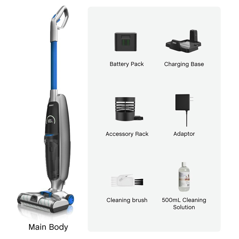 JIMMY PowerWash HW8 Cordless Dry Wet Smart Vacuum Cleaner