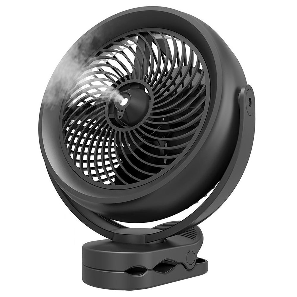 

OPOLAR Desktop Cooling Spray Fan 2 Modes 10000mAh Removable Battery 360 Degree Rotation - Black