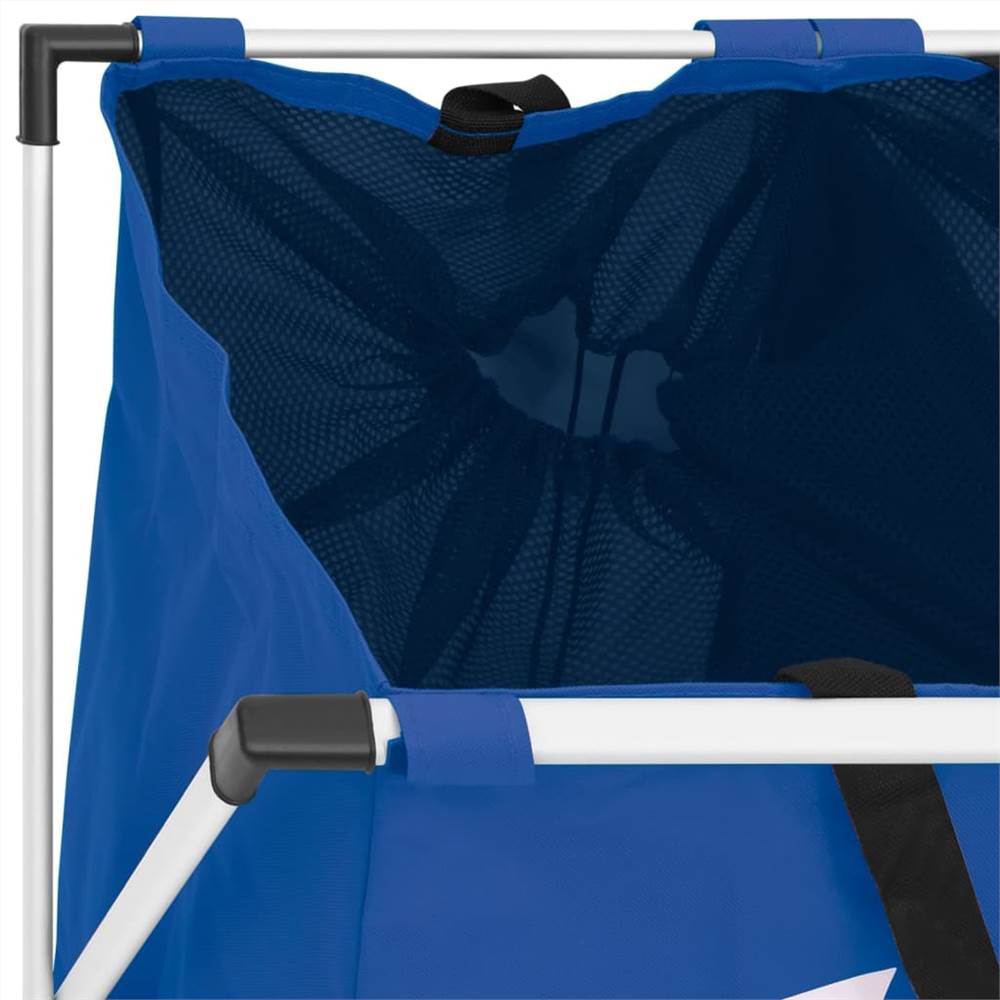 2-Section Laundry Sorter Blue