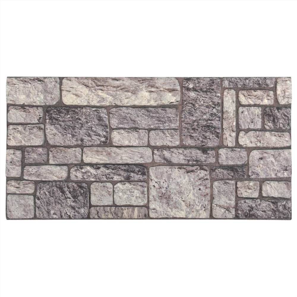 3D Wall Panels with Light Grey Brick Design 10 pcs EPS