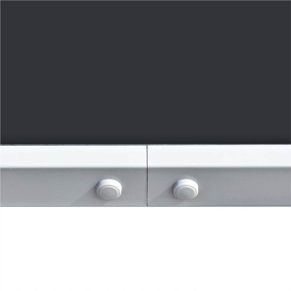 9 Piece Outdoor Dining Set Steel Black