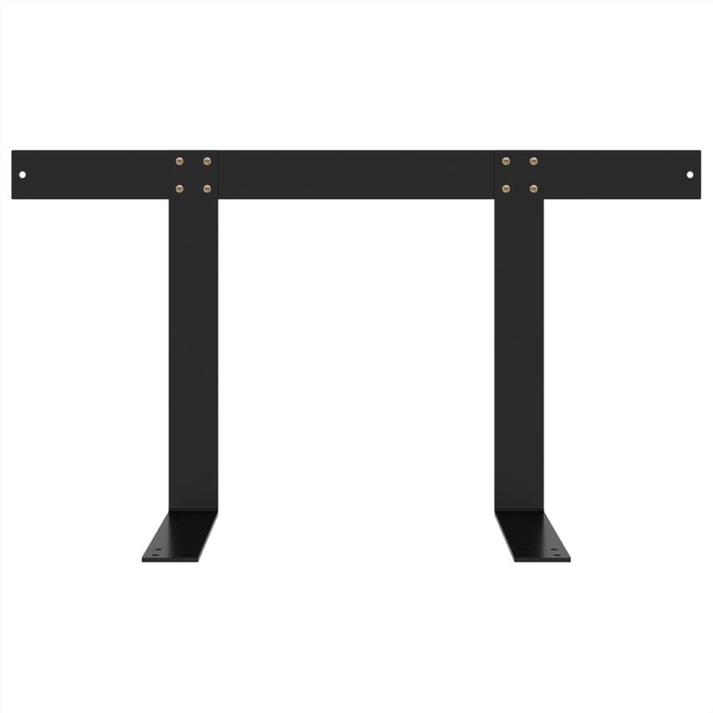 Backrest for Pallet Sofa Black 70 cm Iron