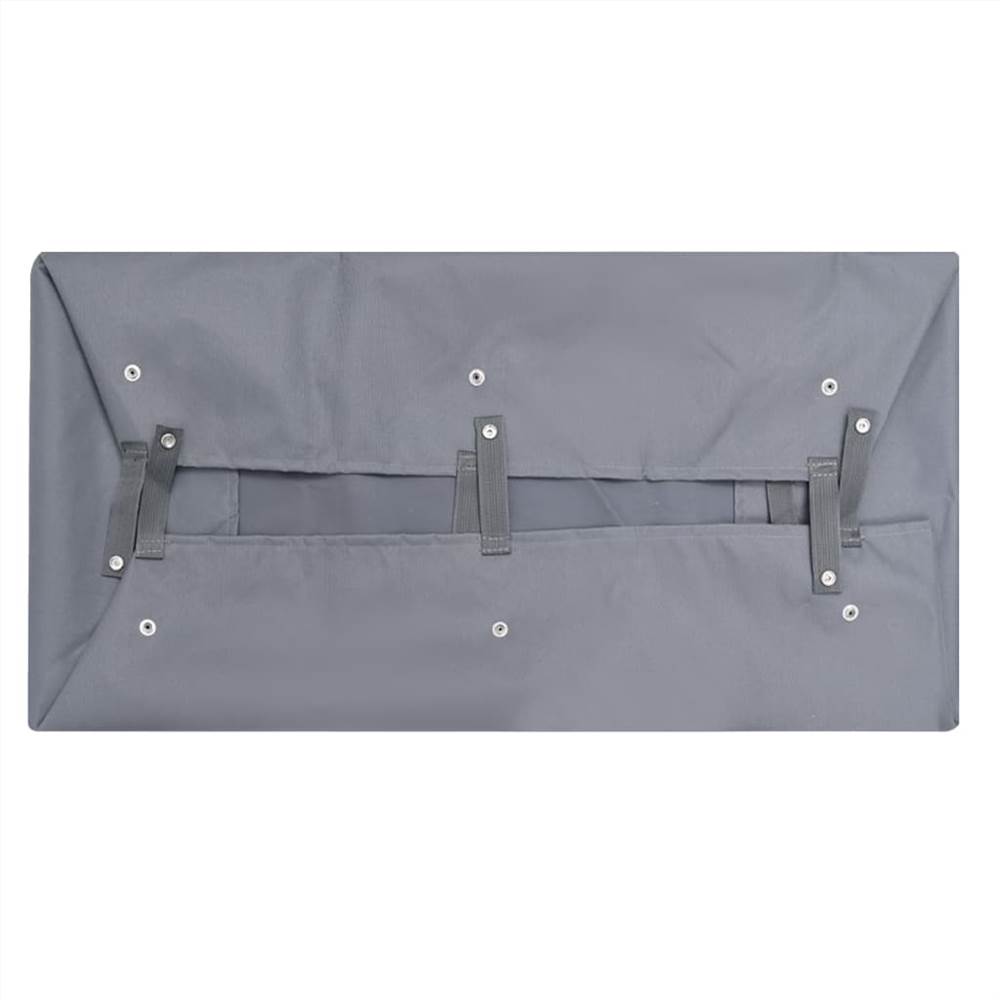 Garden Cart Liner Dark Grey 86x46x22 cm Fabric