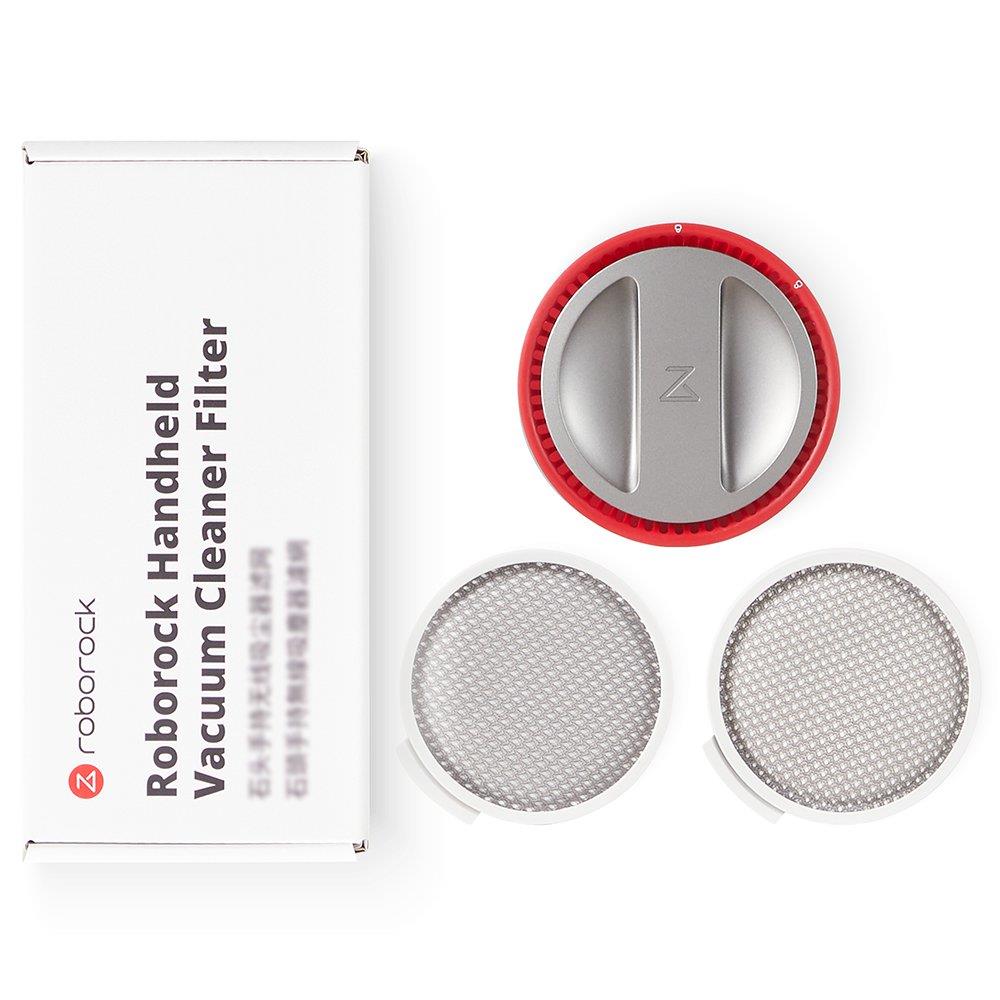 Roborock original filtertillbehörssats (2 st framfilter + 1 st bakfilter) för Roborock H7 handhållen dammsugare
