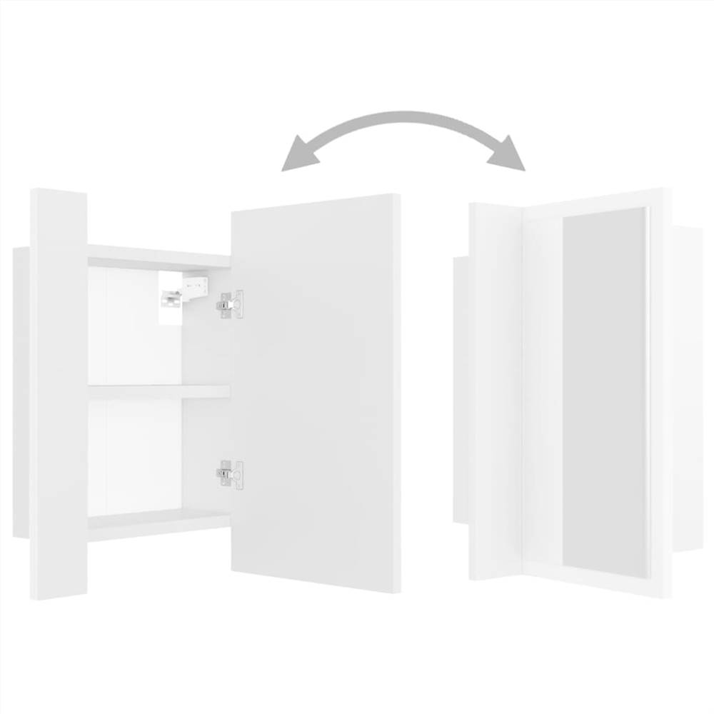 LED Bathroom Mirror White 40x12x45 cm