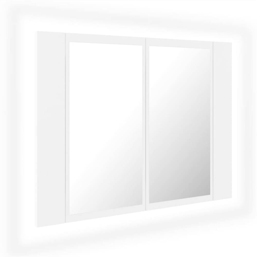 LED Bathroom Mirror White 60x12x45 cm