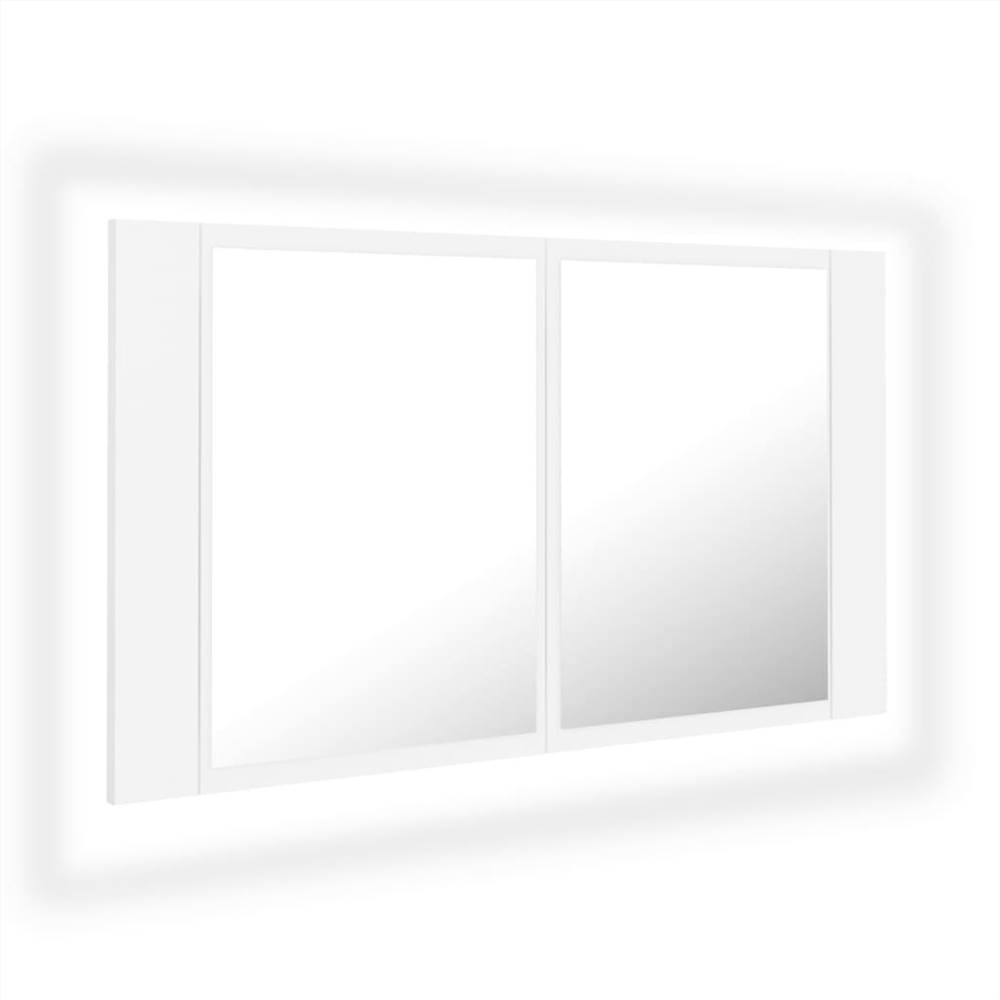 LED Bathroom Mirror White 80x12x45 cm