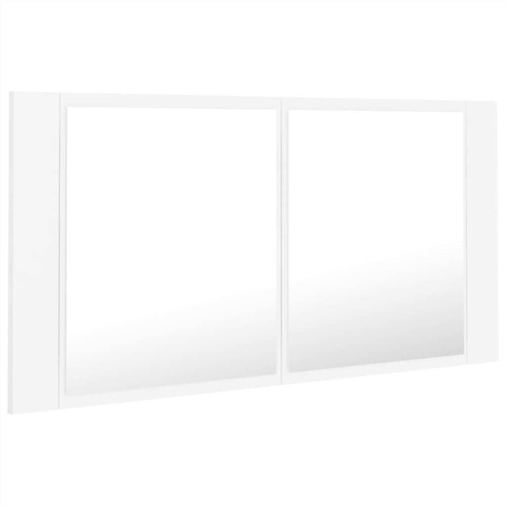 LED Bathroom Mirror White 90x12x45 cm