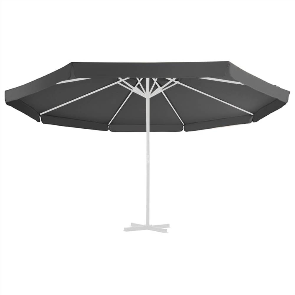 Replacement Fabric for Outdoor Parasol Anthracite 500 cm