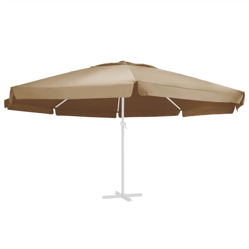 Replacement Fabric for Outdoor Parasol Taupe 600 cm