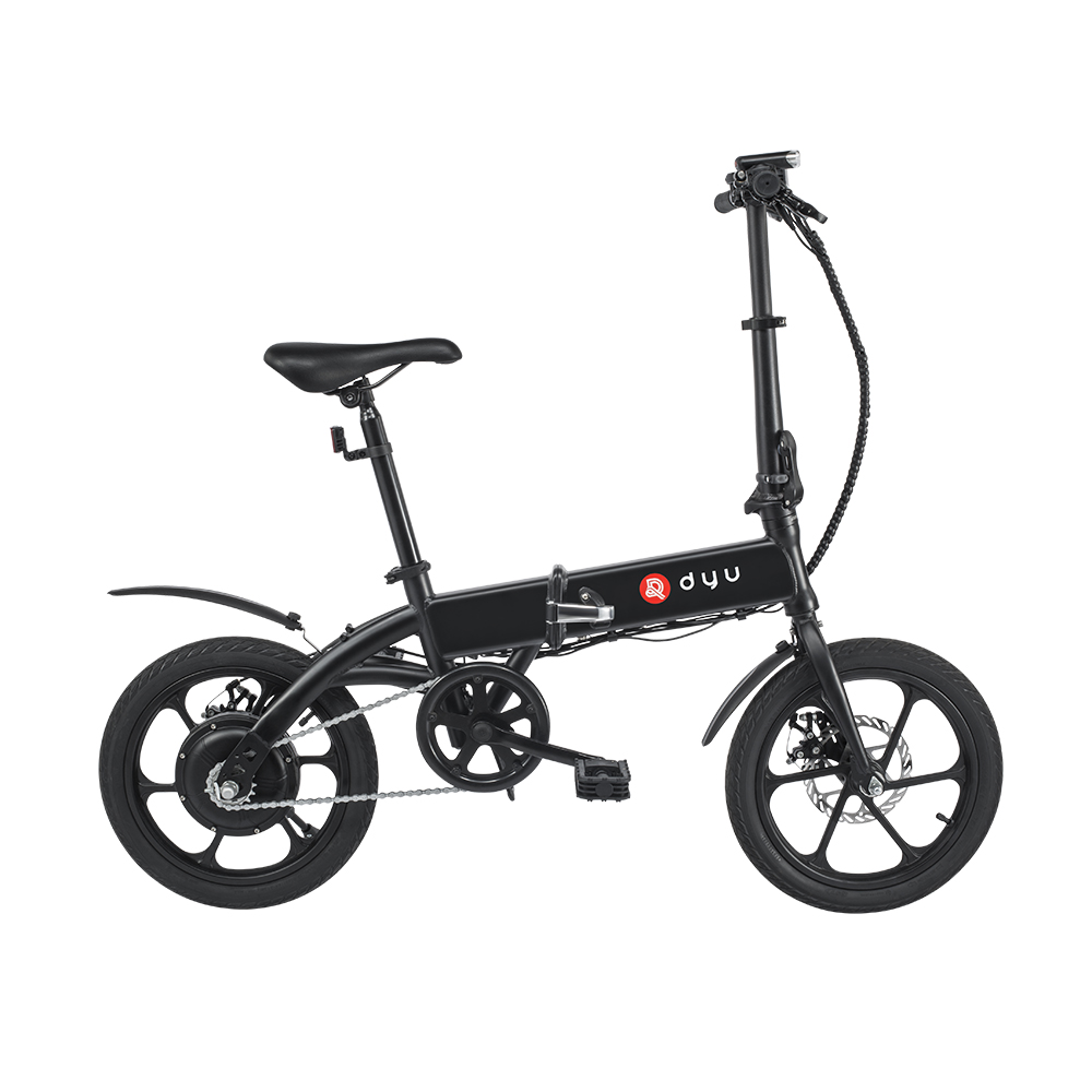 DYU A1F Folding Moped Electric Bike 16inch 250W Black