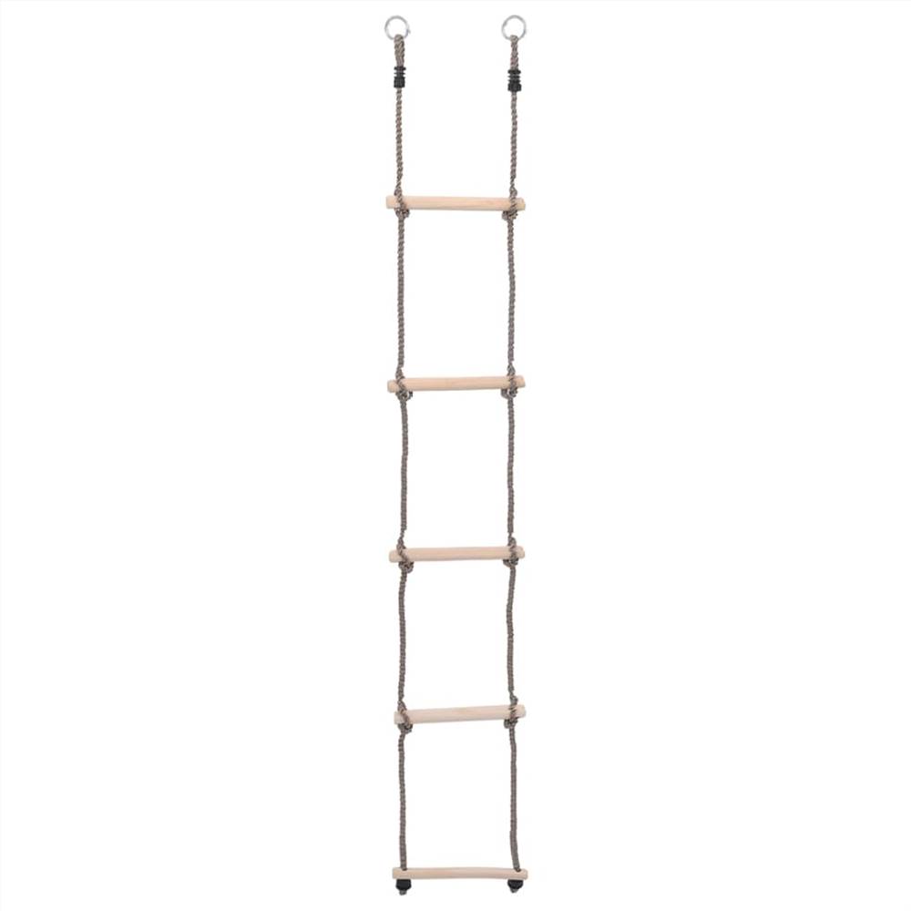 5-Step Ladder 210 cm Solid Pinewood