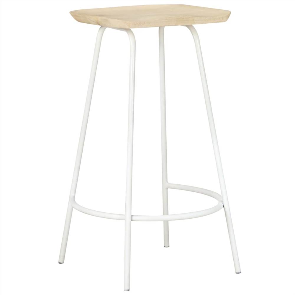 Bar Stools 4 pcs Solid Mango Wood
