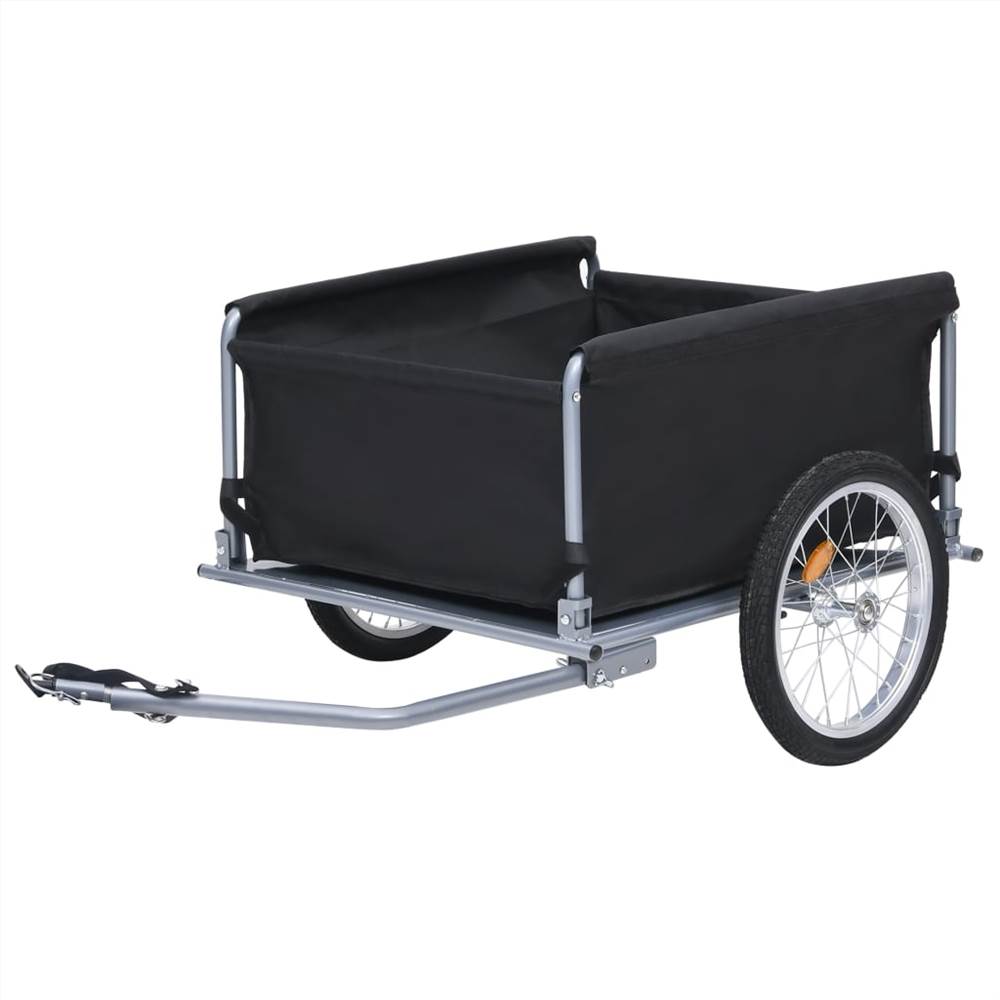 Bike Cargo Trailer Black And Grey 65 Kg 15 Bike Cargo Trailer Black and Grey 65 kg