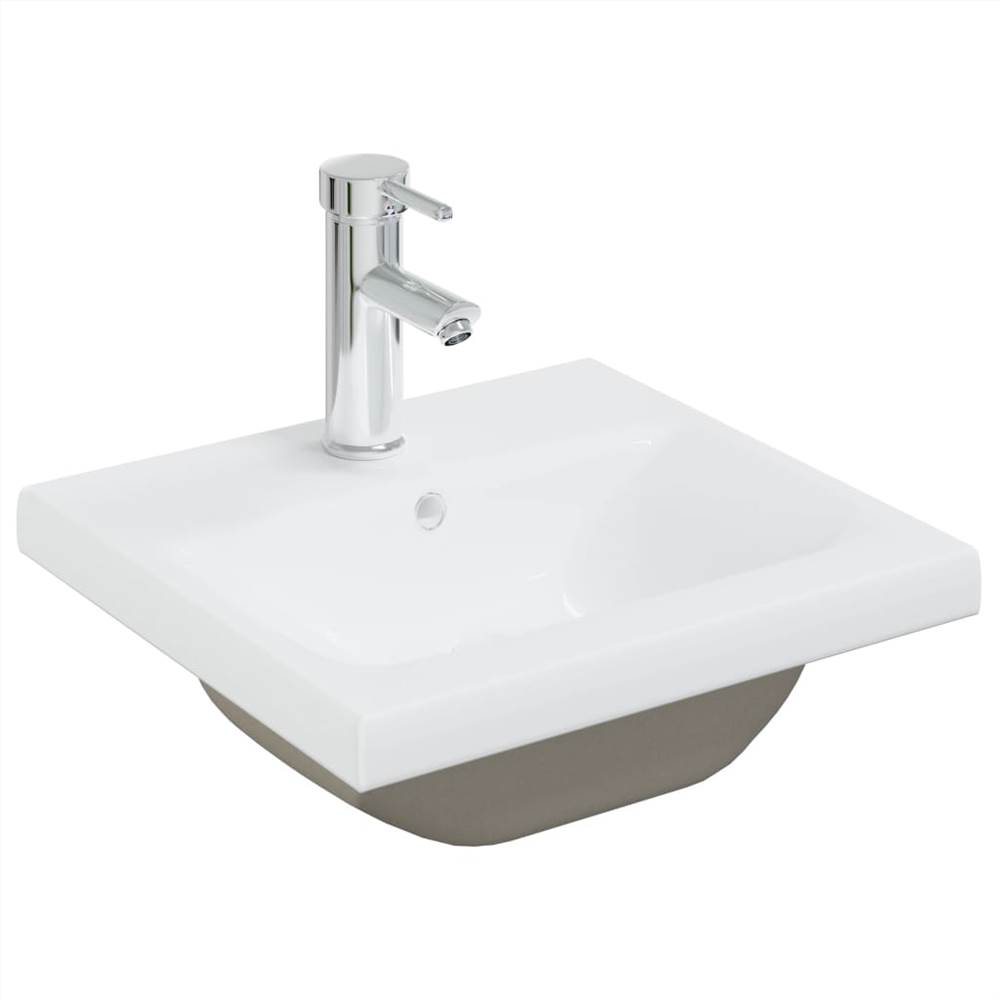 

Built-in Basin with Faucet 42x39x18 cm Ceramic White