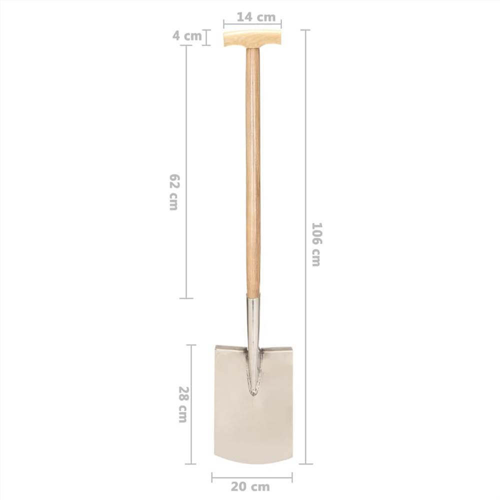 Garden Digging Spade T Grip Stainless Steel and Ashwood