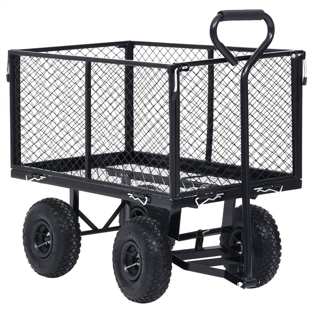 Garden Hand Trolley Black 350 Kg