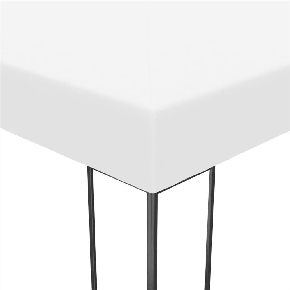Gazebo with String Lights 4x3x2.7 m White
