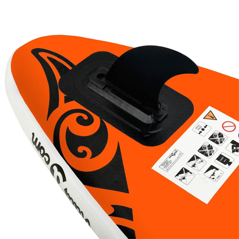 Inflatable Stand Up Paddleboard Set 320x76x15 cm Orange 18 Inflatable Stand Up Paddleboard Set 320x76x15 cm Orange
