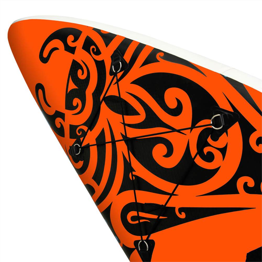 Inflatable Stand Up Paddleboard Set 320x76x15 cm Orange 19 Inflatable Stand Up Paddleboard Set 320x76x15 cm Orange