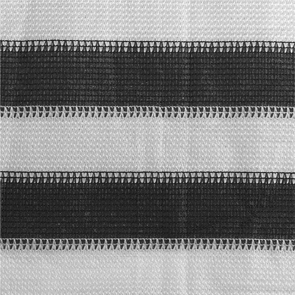 Tent Carpet 200x400 cm Anthracite and White