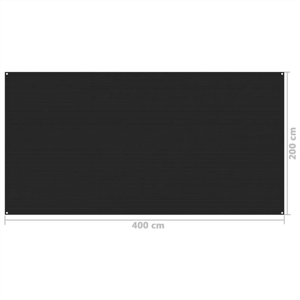 Tent Carpet 200x400 cm Black