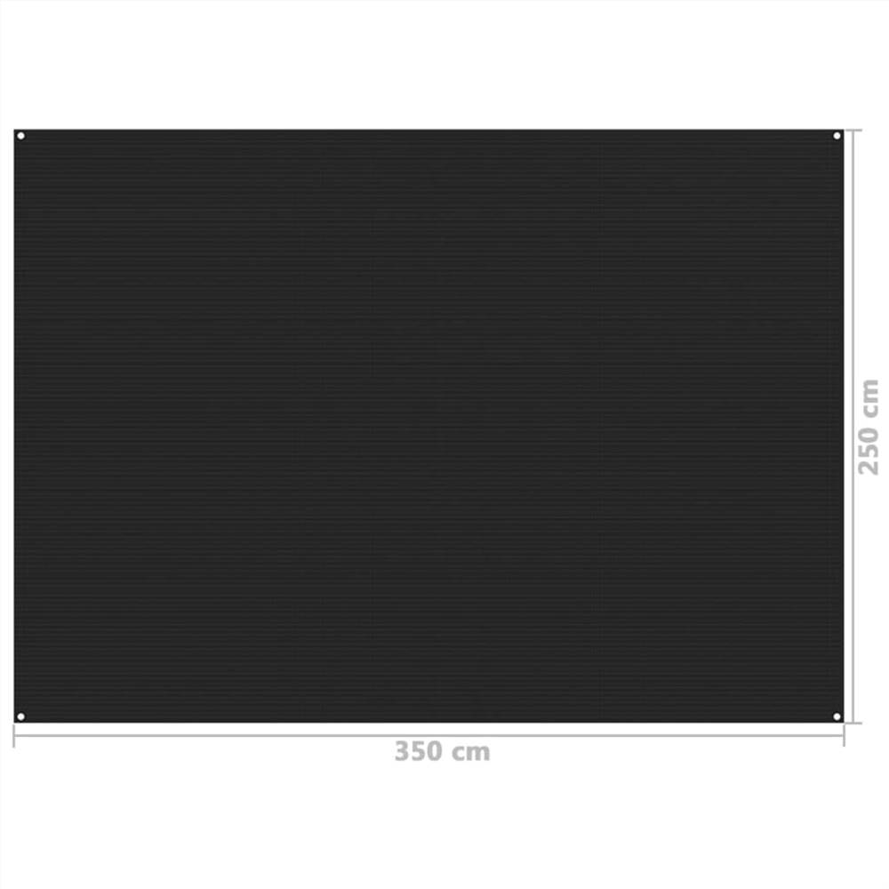 Tent Carpet 250x350 cm Black