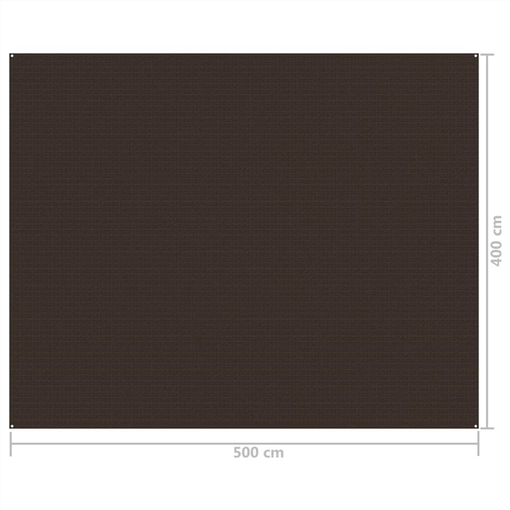 Tent Carpet 400x500 cm Brown
