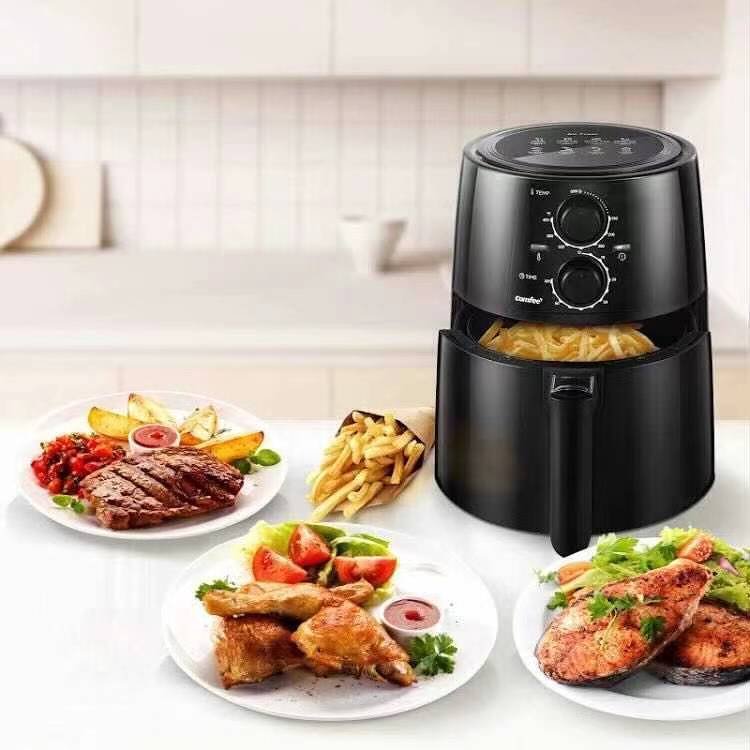 COMFEE 1400W Air Fryer 3.7QT Capacity, with Timer Black