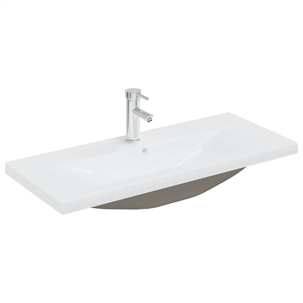 Bathroom Furniture Set Sonoma Oak Chipboard