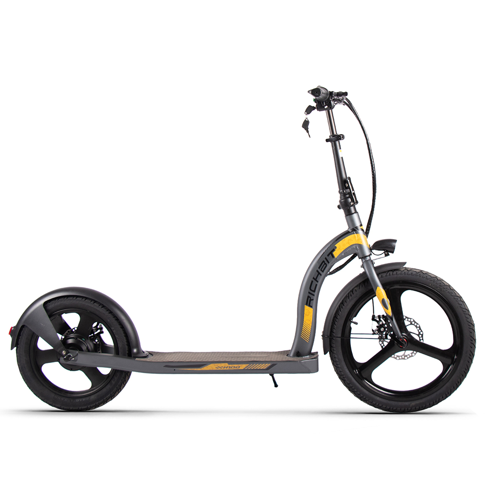 RICH BIT H100 Folding  Electric Kick Scooter Scooter 36V*10Ah Battery Front 20inch Rear 16inch Integrated Wheel  Alloy aluminum frame 350W Motor - Gray
