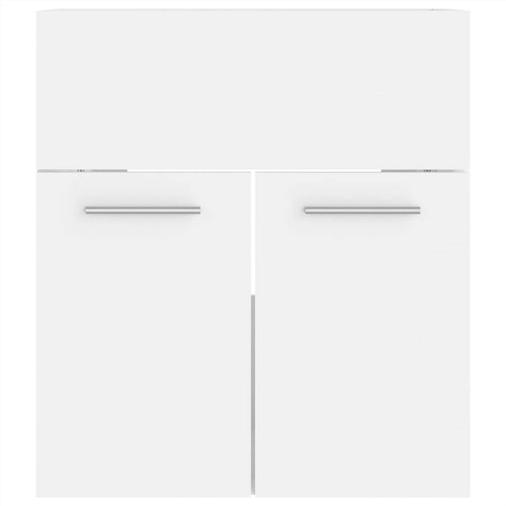 Bathroom Furniture Set White Chipboard
