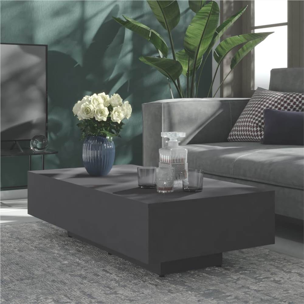 

Coffee Table Grey 115x60x31 cm Chipboard
