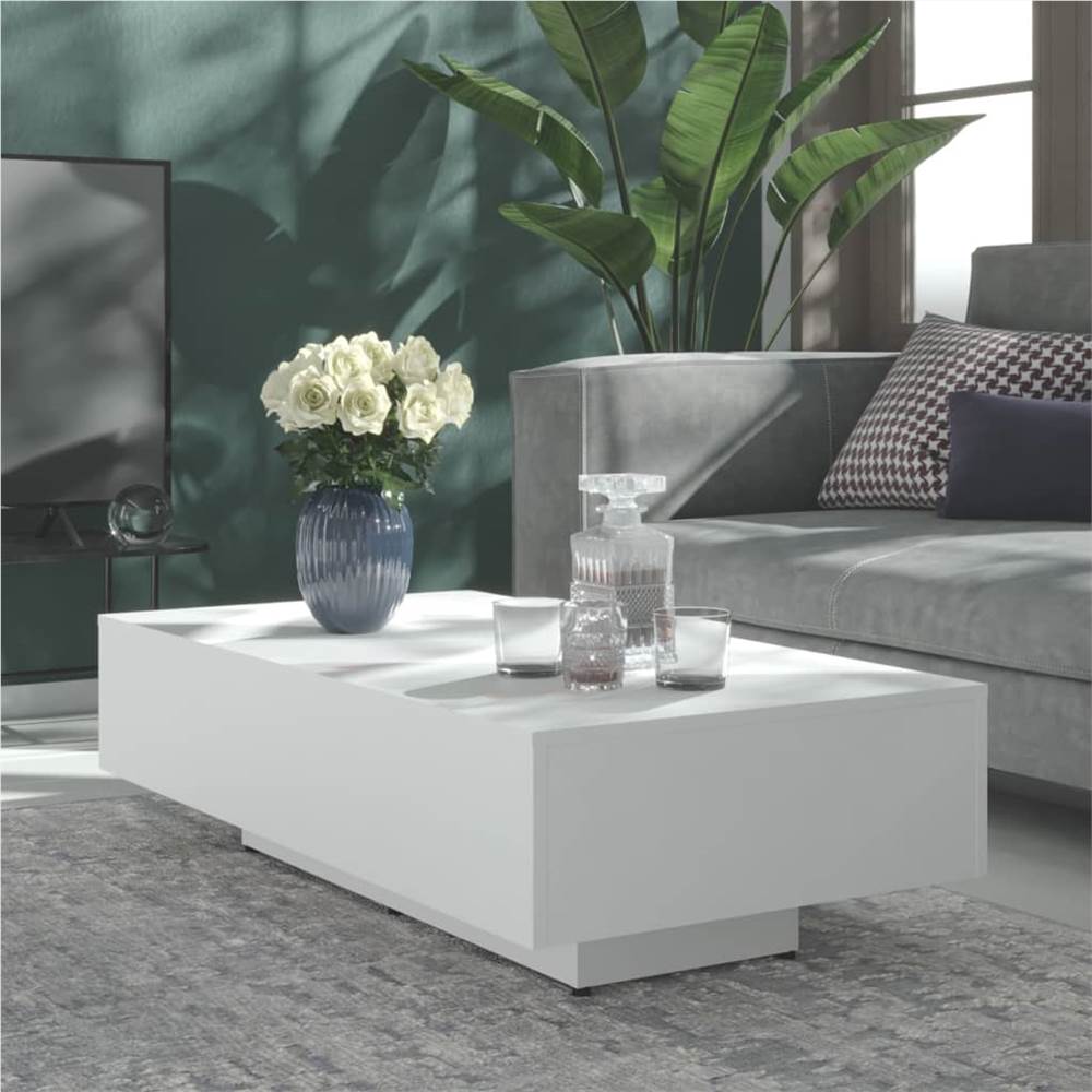 

Coffee Table White 115x60x31 cm Chipboard