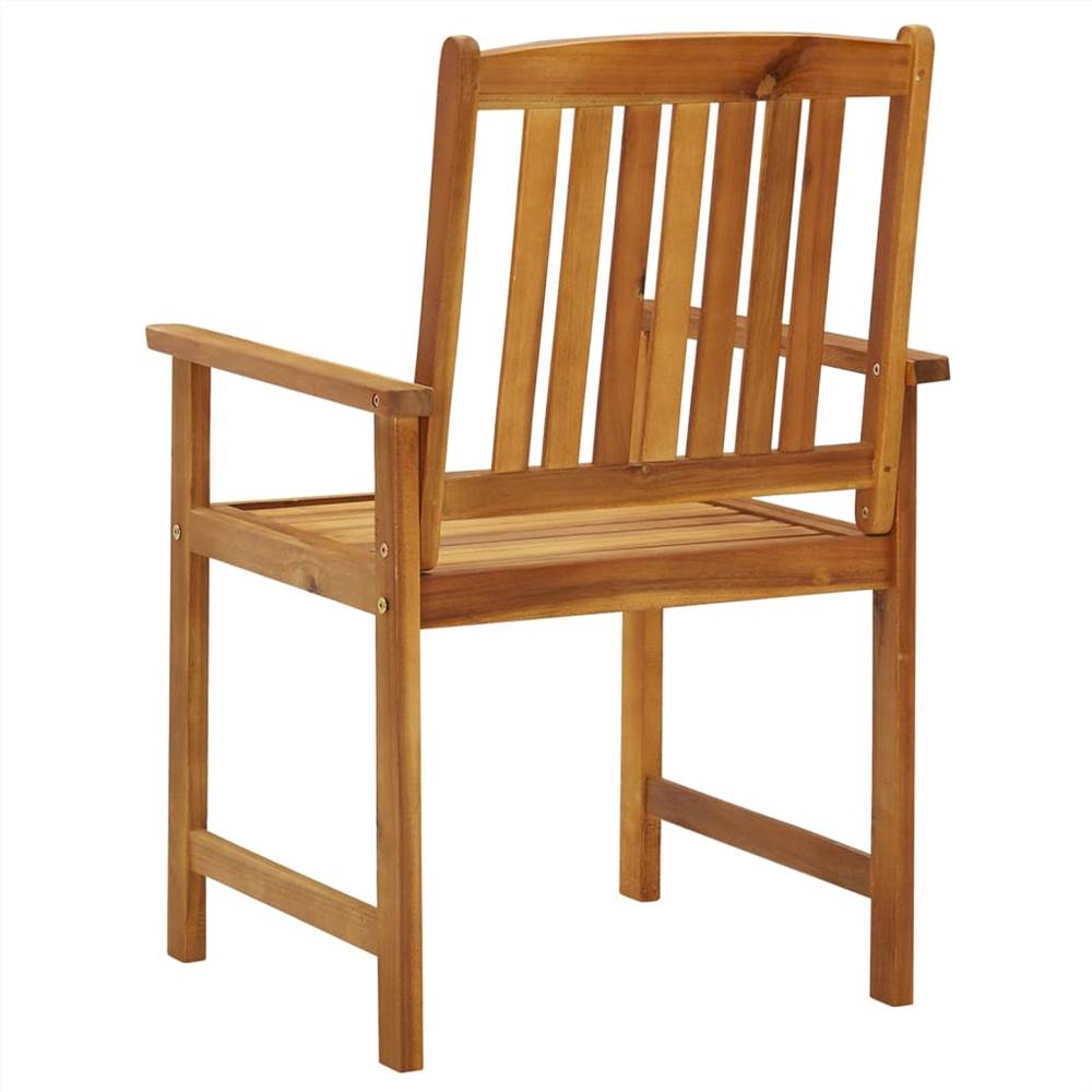 Garden Chairs 8 Pcs Solid Acacia Wood