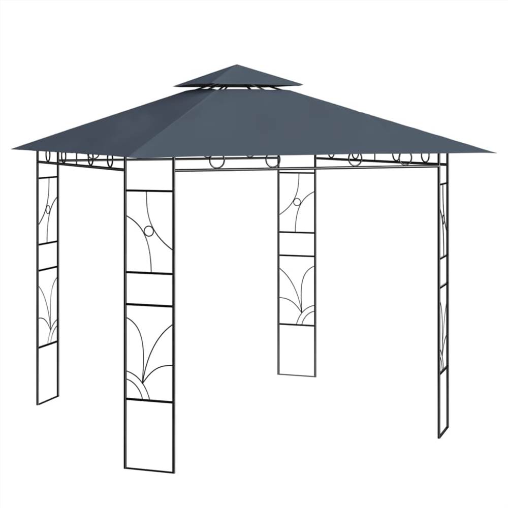 

Gazebo 3x3x2.7 m Anthracite 160 g/m²