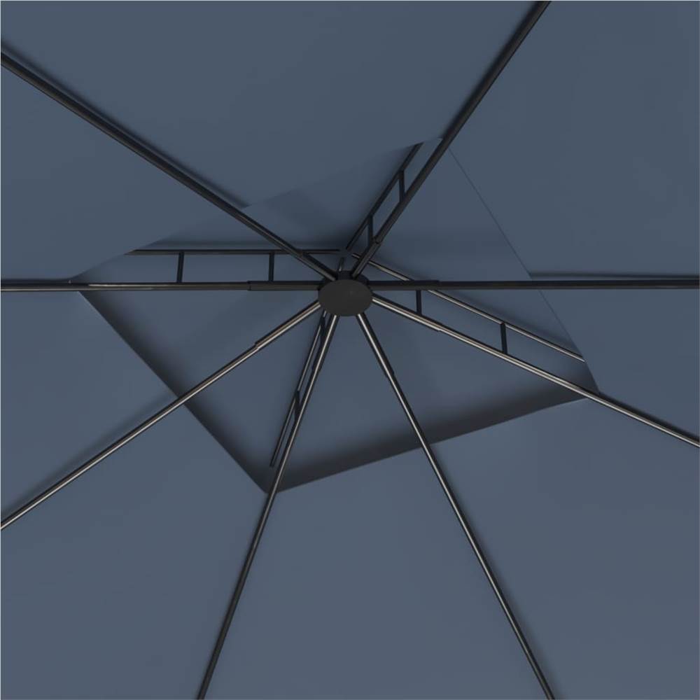 Gazebo 3x3x2.7 m Anthracite 160 g/m²