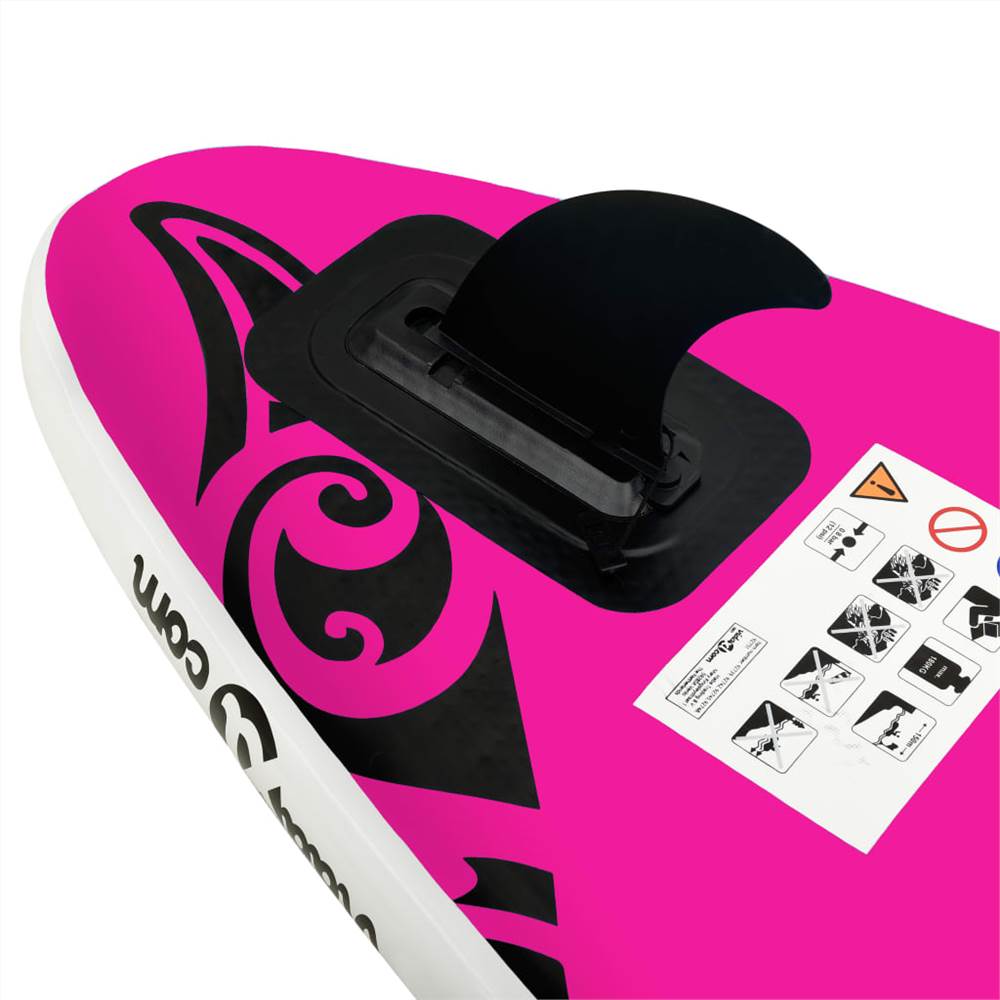 Inflatable Stand Up Paddleboard Set 366x76x15 cm Pink
