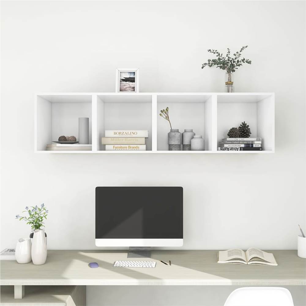 

Wall Cabinets 4 pcs White 37x37x37 cm Chipboard