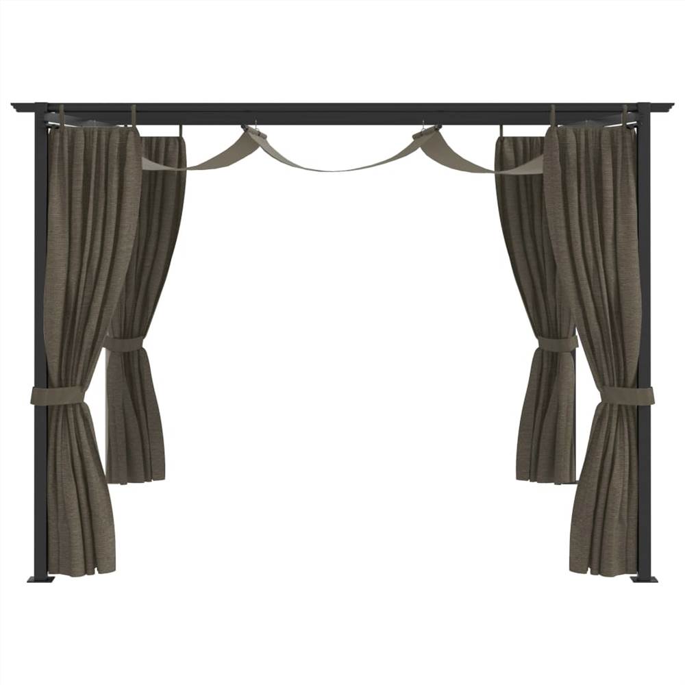 Gazebo 4x3 m Taupe
