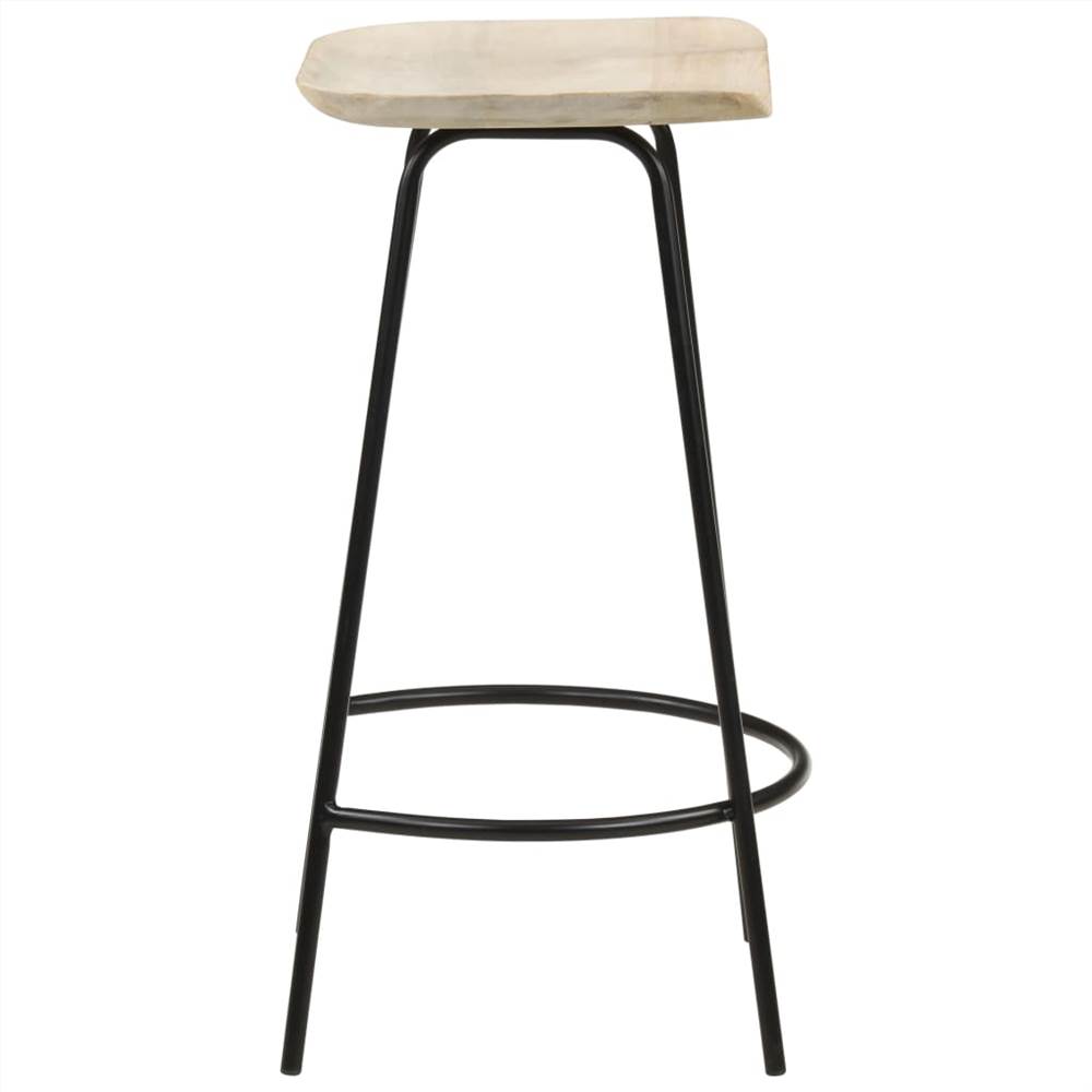 Bar Stools 4 pcs Solid Mango Wood